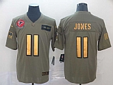 Nike Falcons 11 Julio Jones 2019 Olive Gold Salute To Service Limited Jersey,baseball caps,new era cap wholesale,wholesale hats